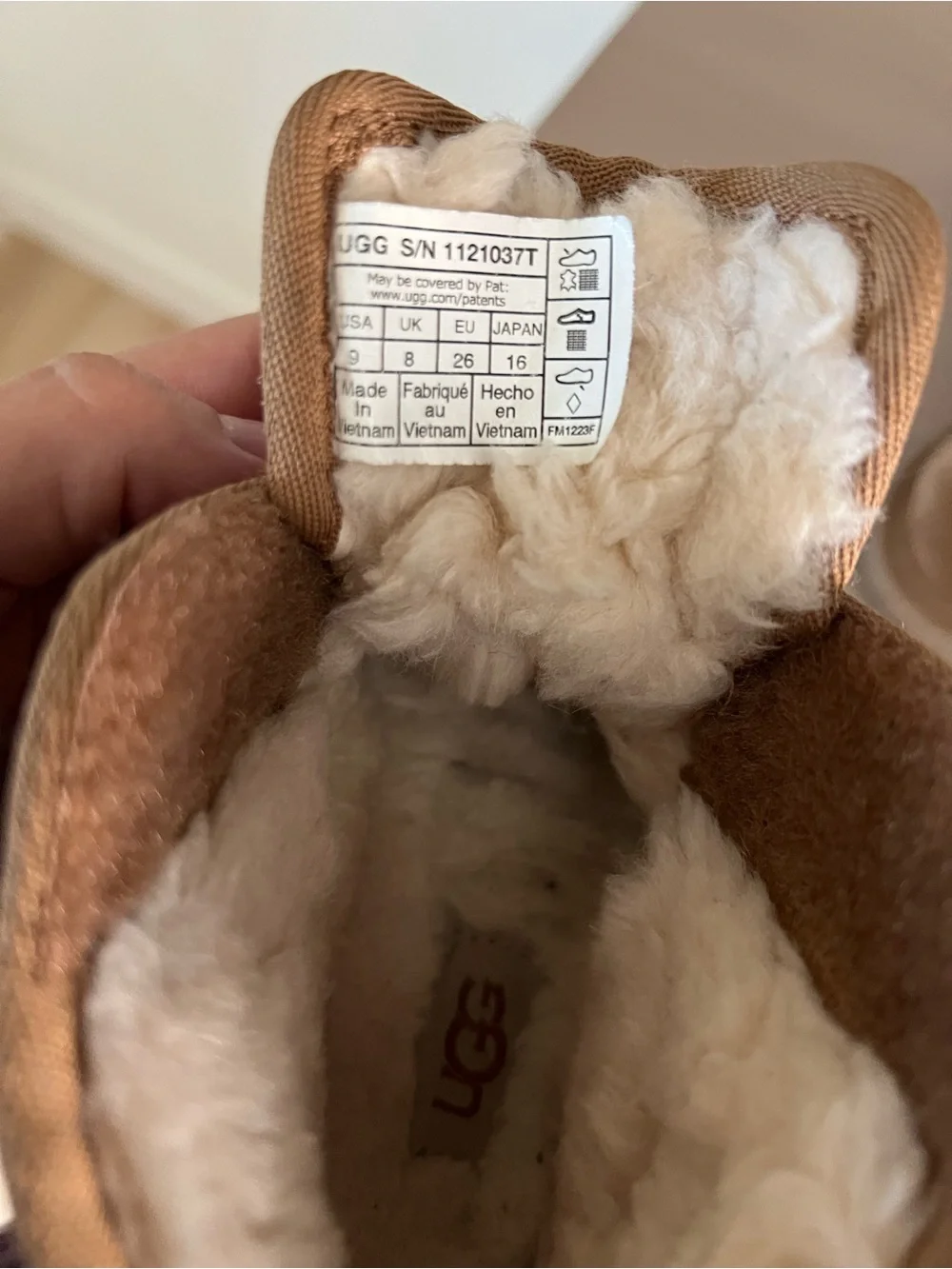 UGG Kids Chestnut Brown Suede Lined Booties